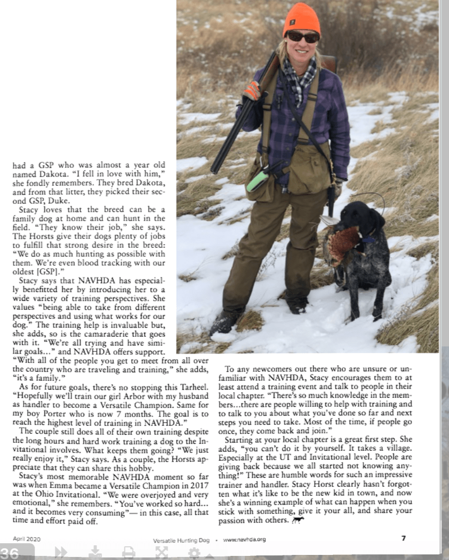 Stacy Horst Article 2nd page